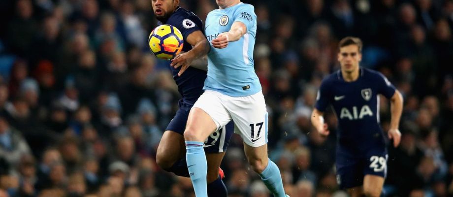Manchester City v Tottenham Hotspur in the Premier